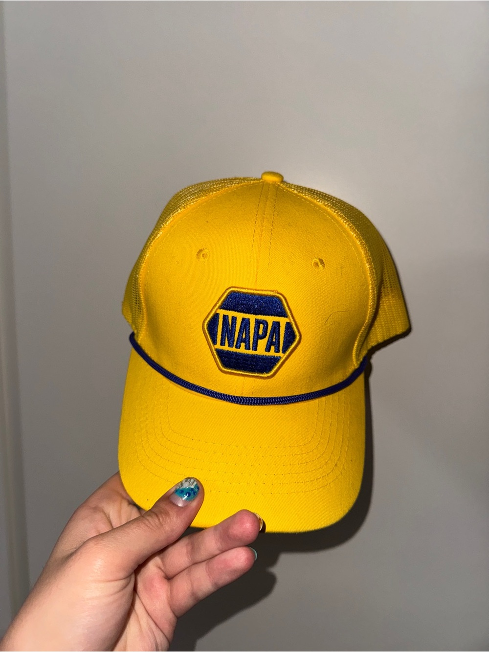 NAPA Yellow Mesh-Back Rope Cap - Picture 6 of 6